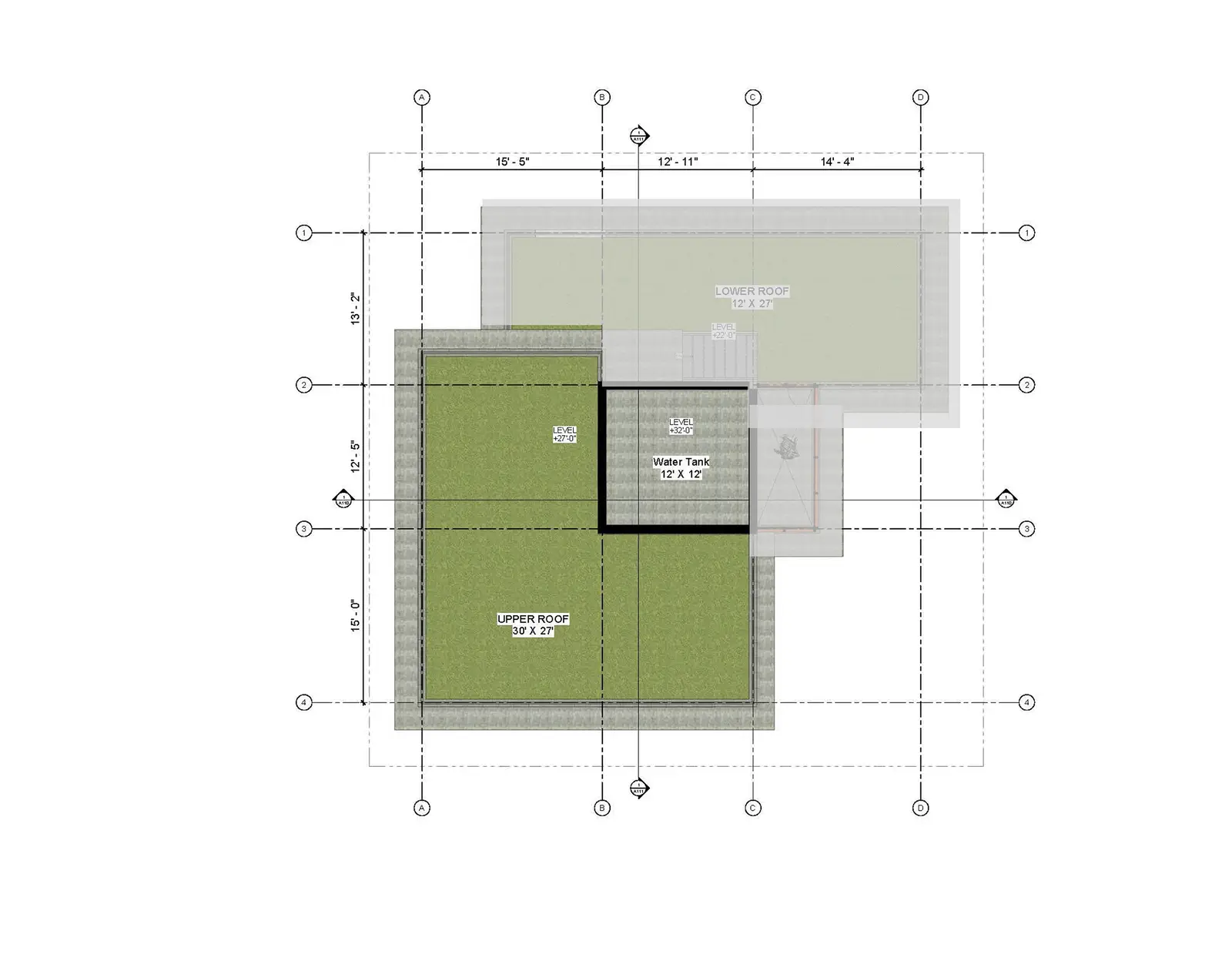 6th floor layout: top residential level, roof terrace access, and glazed pavilion