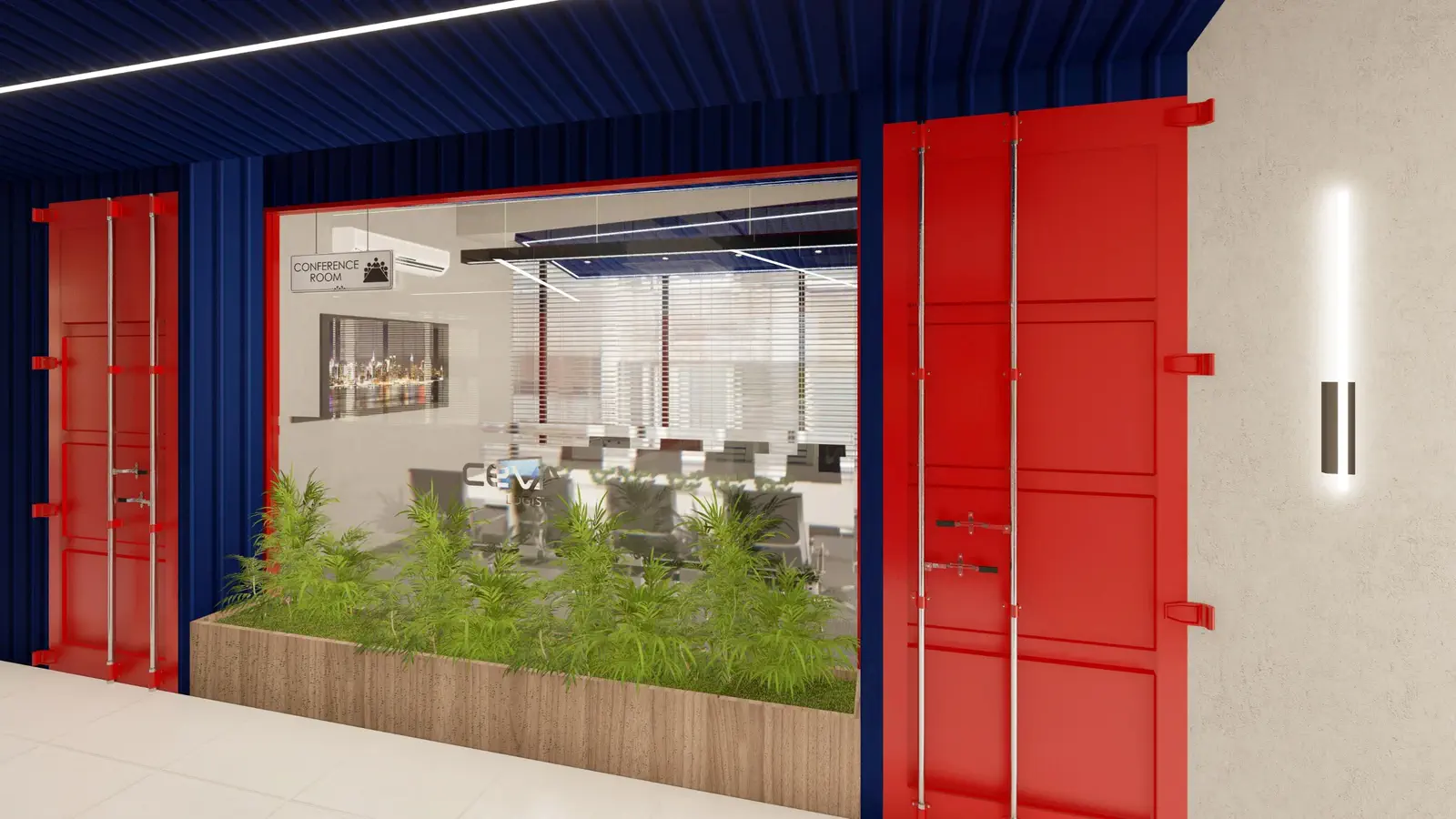 Conference room entry