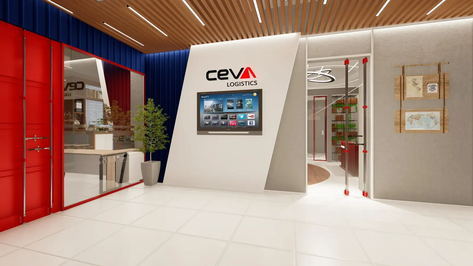 Office foyer, alternate view