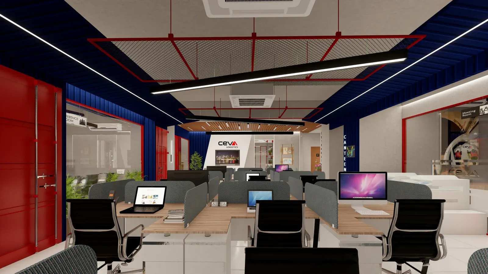 Open workstation area