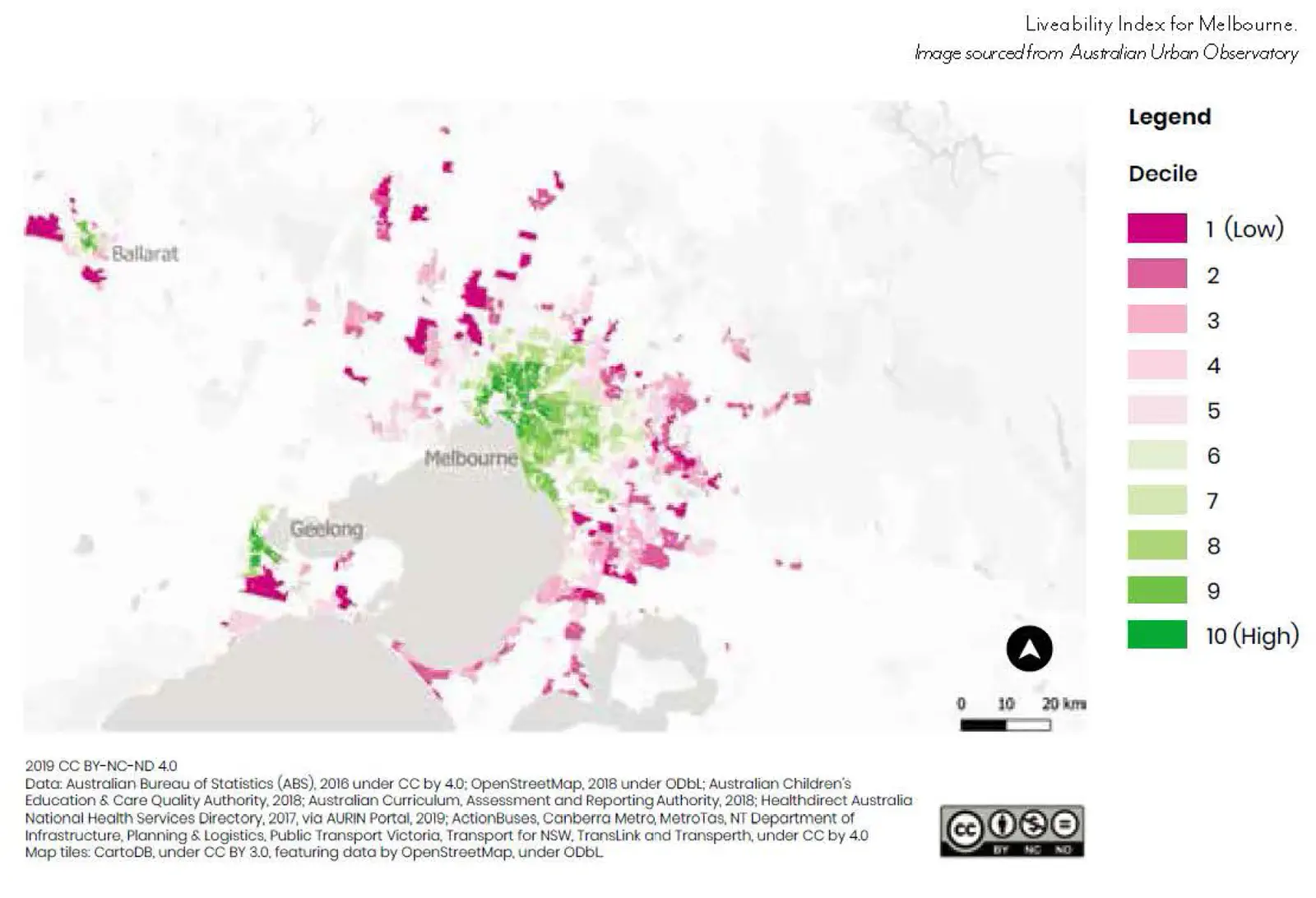 Liveability Index for Melbourne: Manor Lakes scores low