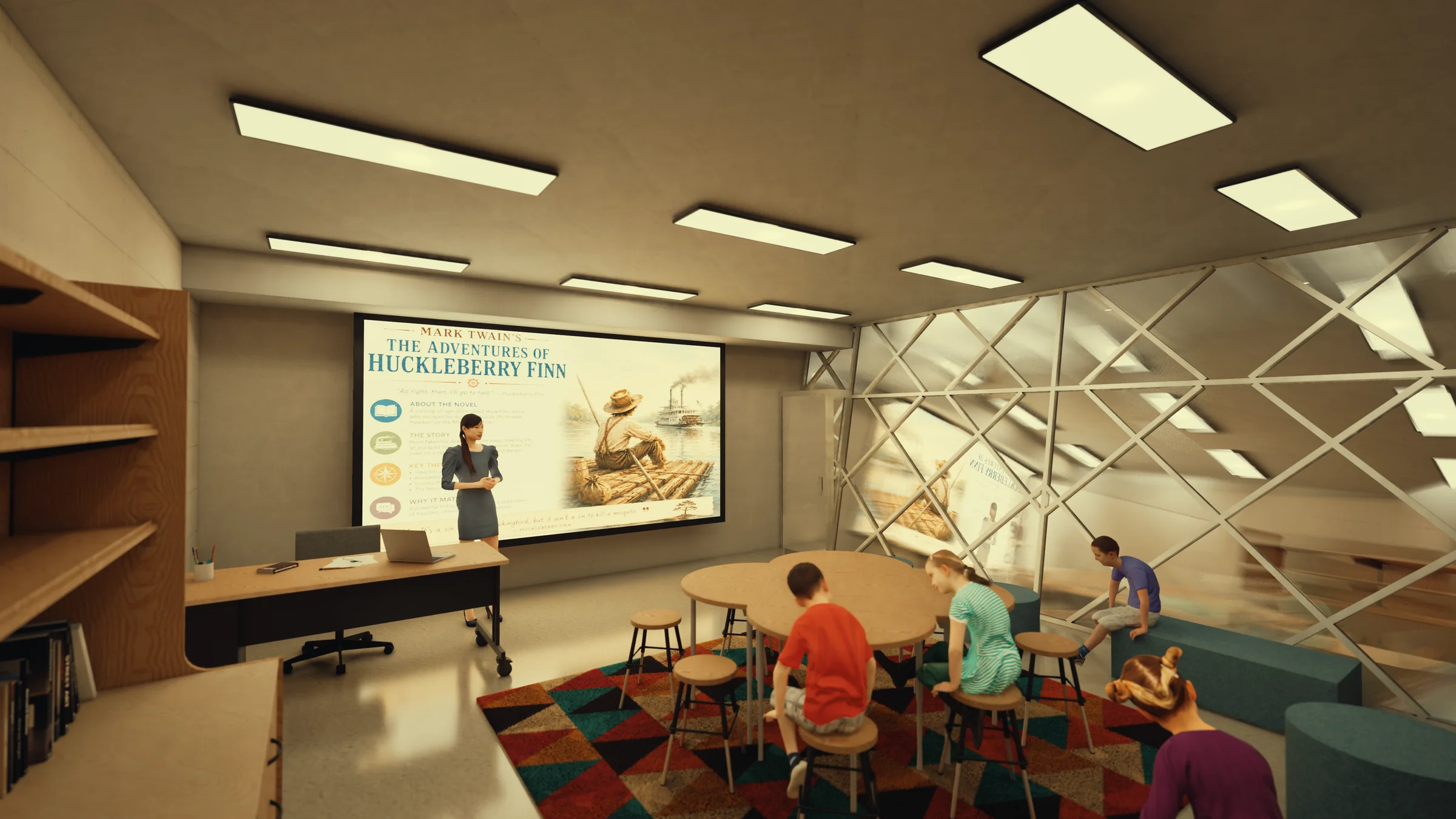 Classroom: small-group teaching room for reading workshops