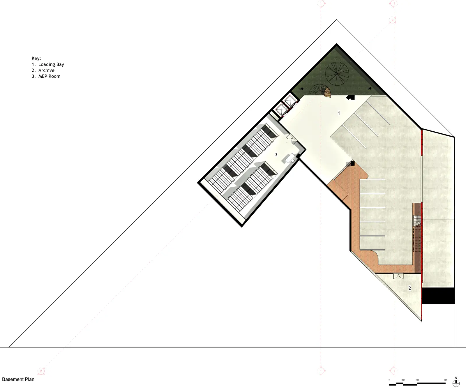 Architectural floor plan: lower level