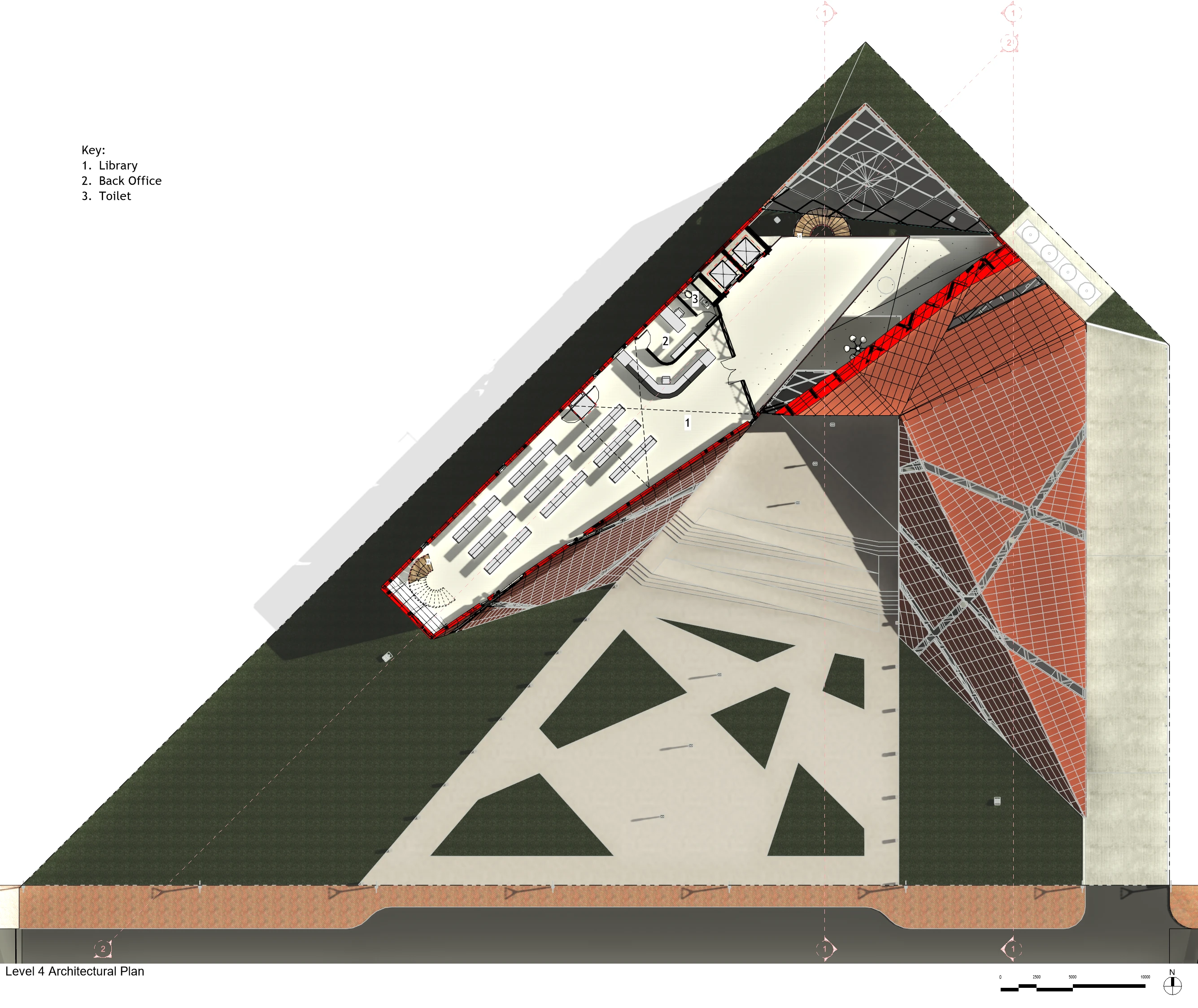 Architectural floor plan: upper level