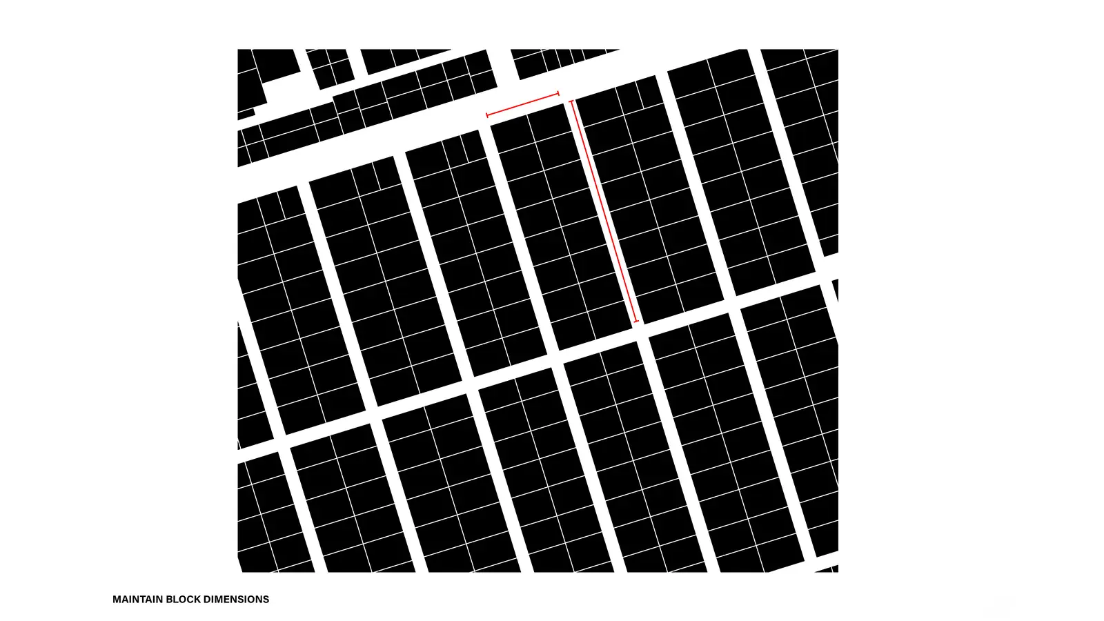 Maintain block dimensions: existing bay structure to be preserved