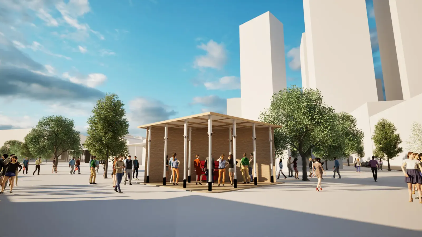 Ticket booth Twinmotion render
