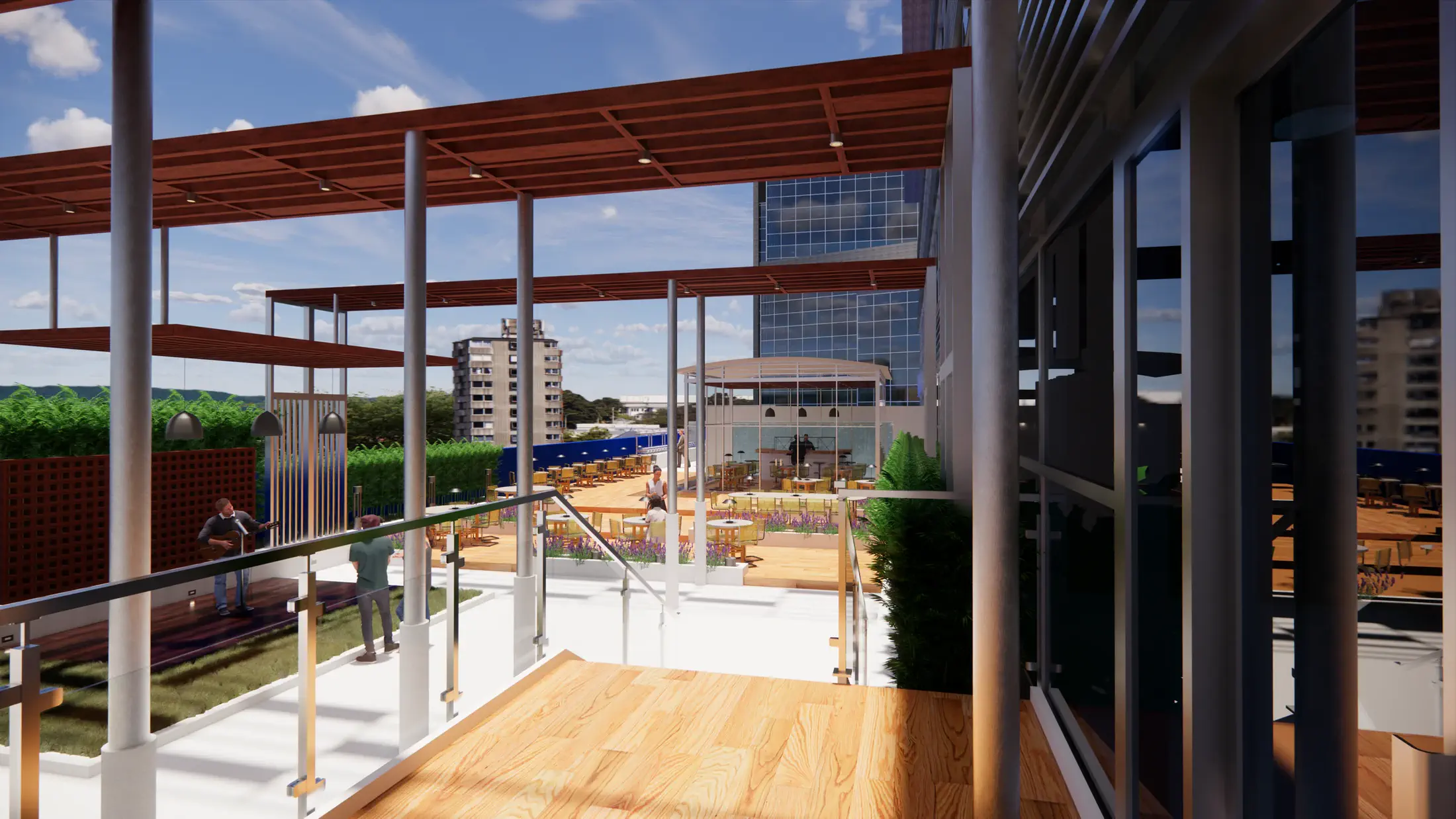 SKS Tower Terrace overview, day