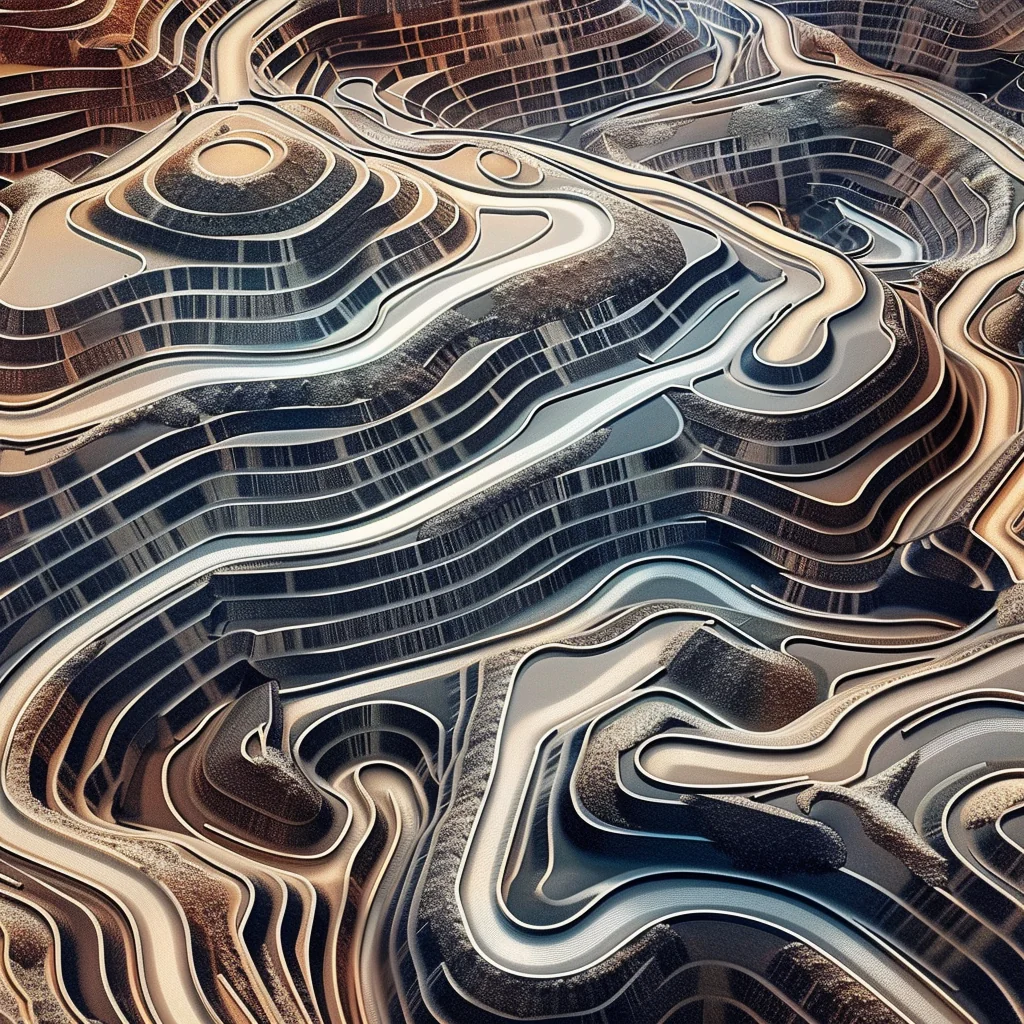 Variation: aerial terraced mine hybrid