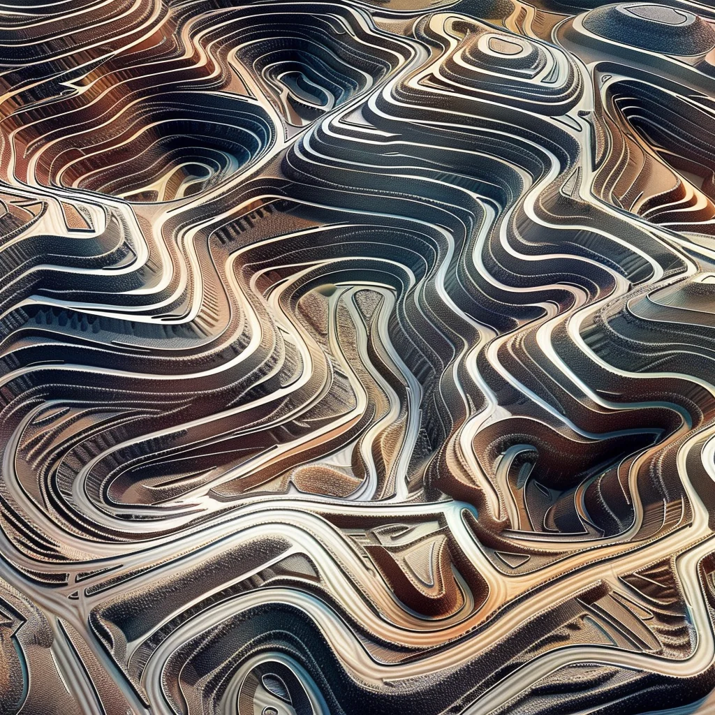 Variation: sweeping topographic terrain