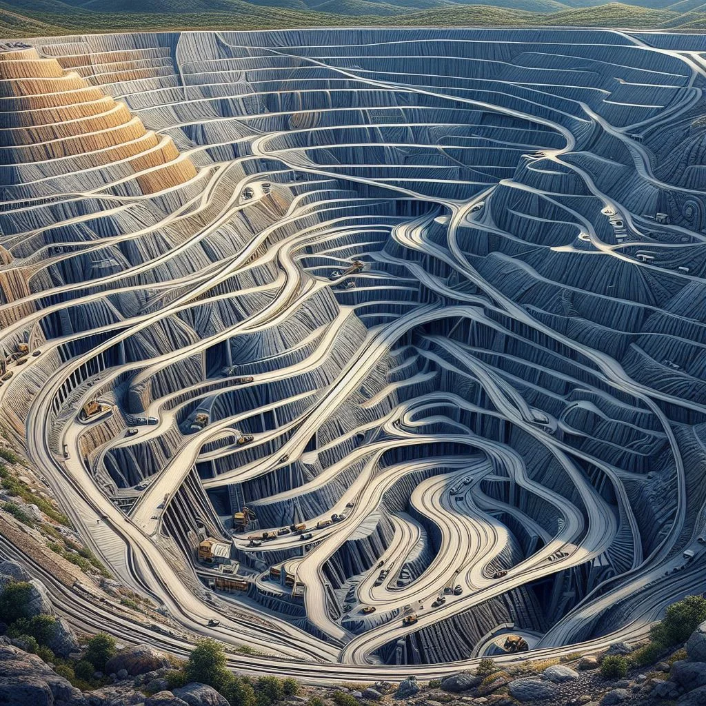 Input 1: aerial open-pit mine reference
