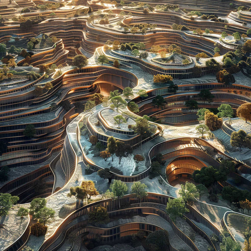 Blend 3 variation: industrial machine mine city