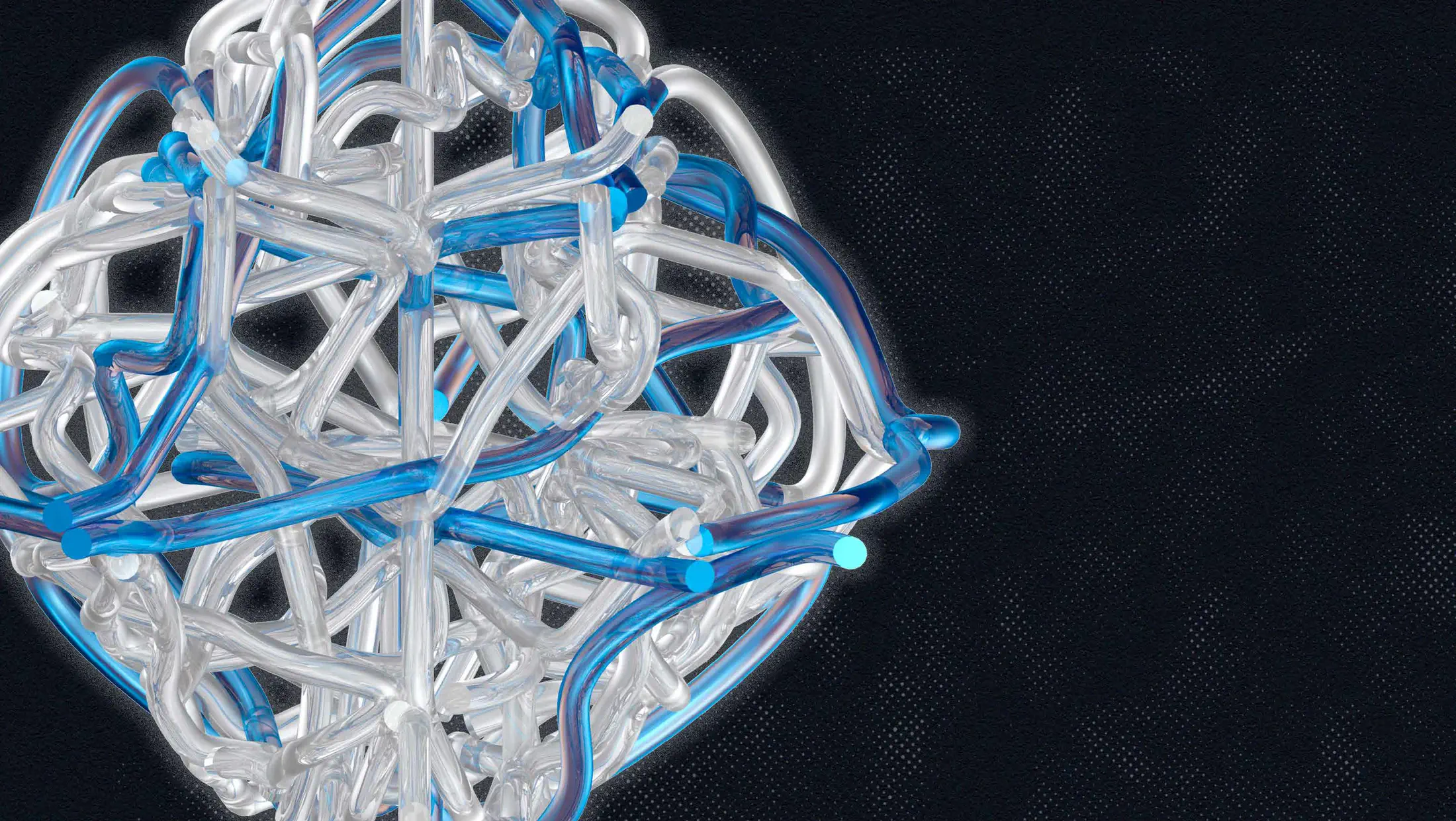Tubythm — completed PETG tube structure, branching tubular form assembled with Mixed Reality guidance