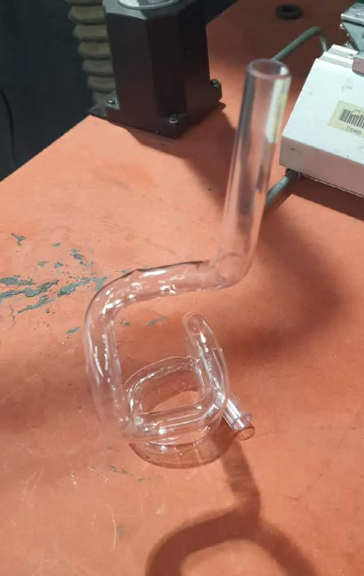 Material test 04: straw prototype assembly testing chunk geometry and structural self-support before scaling to PETG