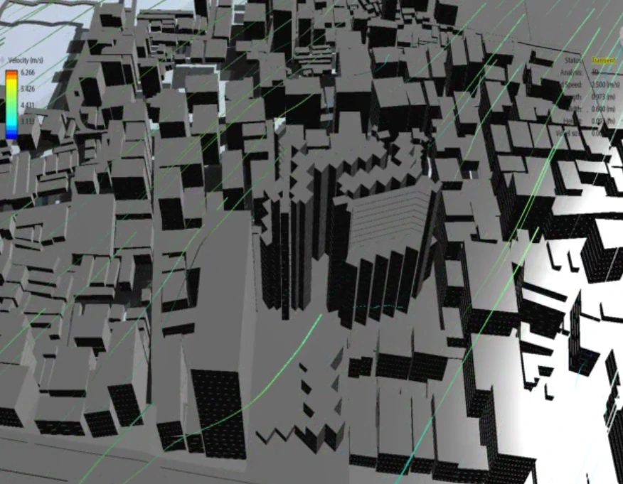 Melbourne CBD wind simulation: computational fluid dynamics over urban massing